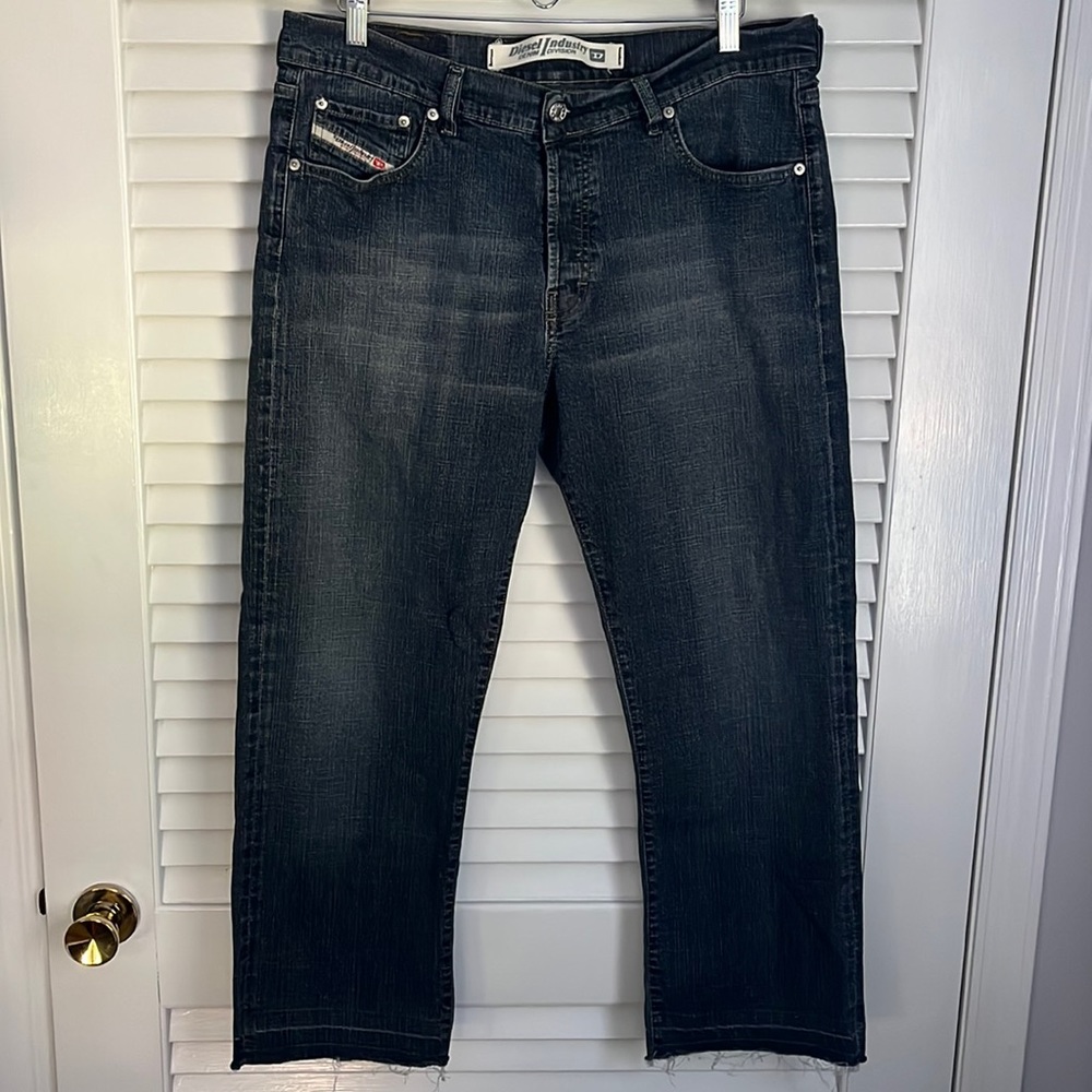 Y2K 90’s Vintage Diesel Jeans Kulter Crosshatch Stretch Denim wash 865 SHORT